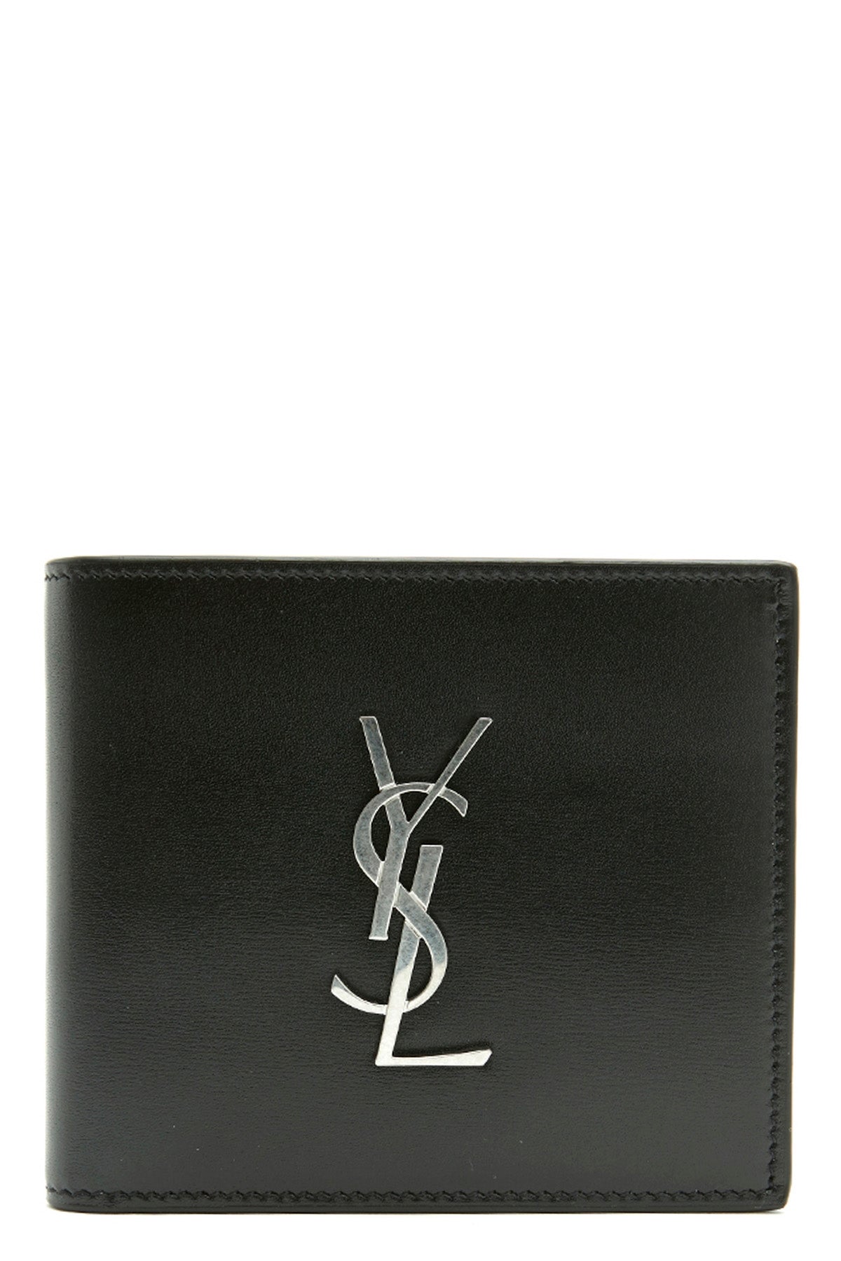 SAINT LAURENT Logo wallet For Men 100% leather