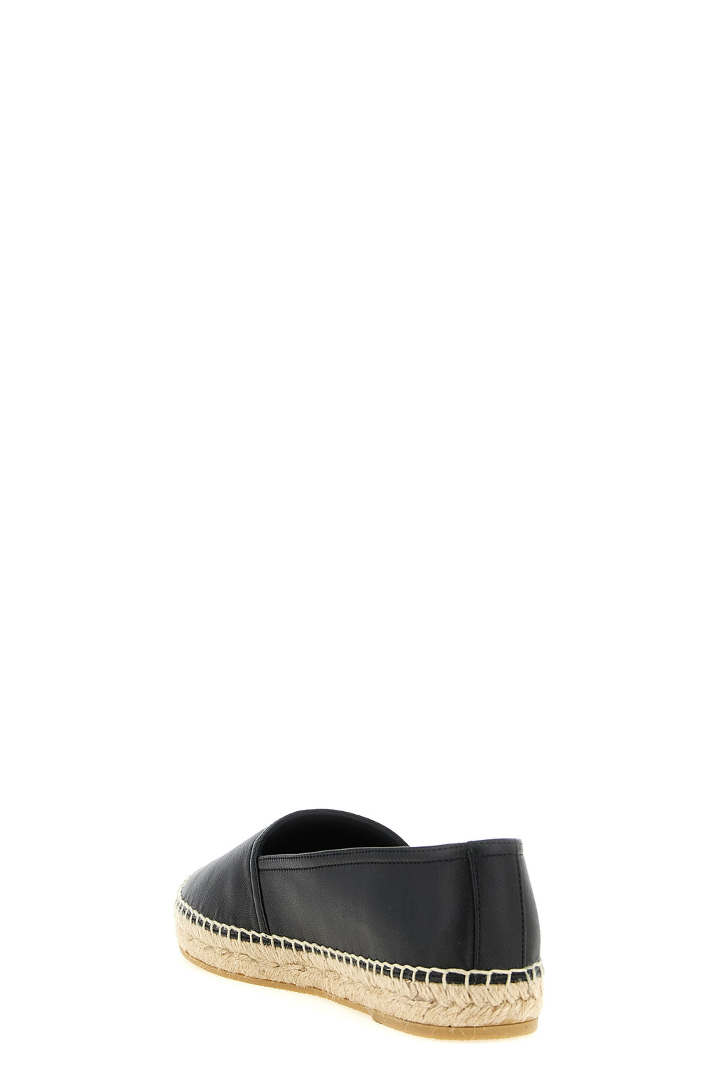 SAINT LAURENT Logo leather espadrilles For Women 100% lamb leather