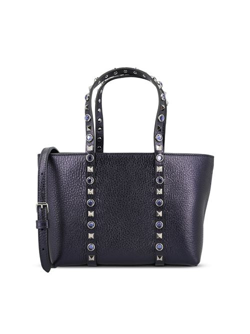 Borsa a mano realizzata in pelle martellata