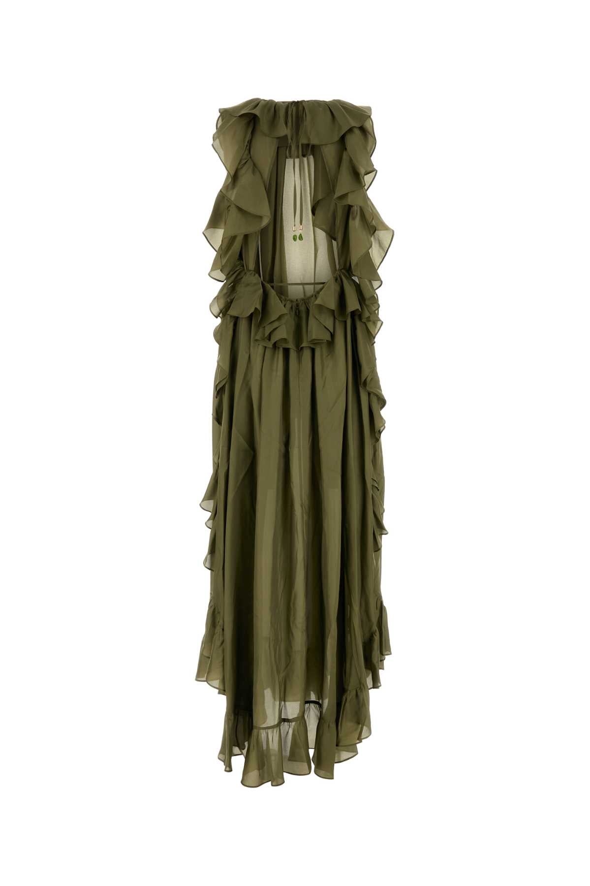 ZIMMERMANN CASCADIAN RUFFLE MIDI DRESS For Women Exterior: 100% Silk