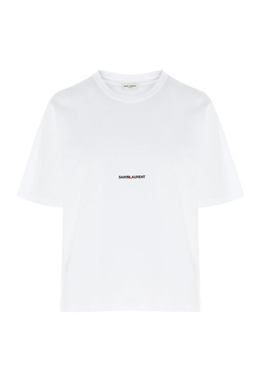 SAINT LAURENT 'Saint Laurent Rive gauche' T-shirt For Women 100% cotton