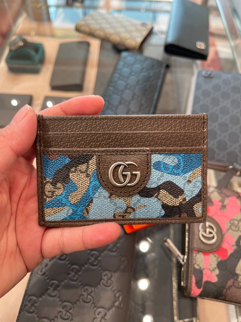 GG Marmont Camo Card Case