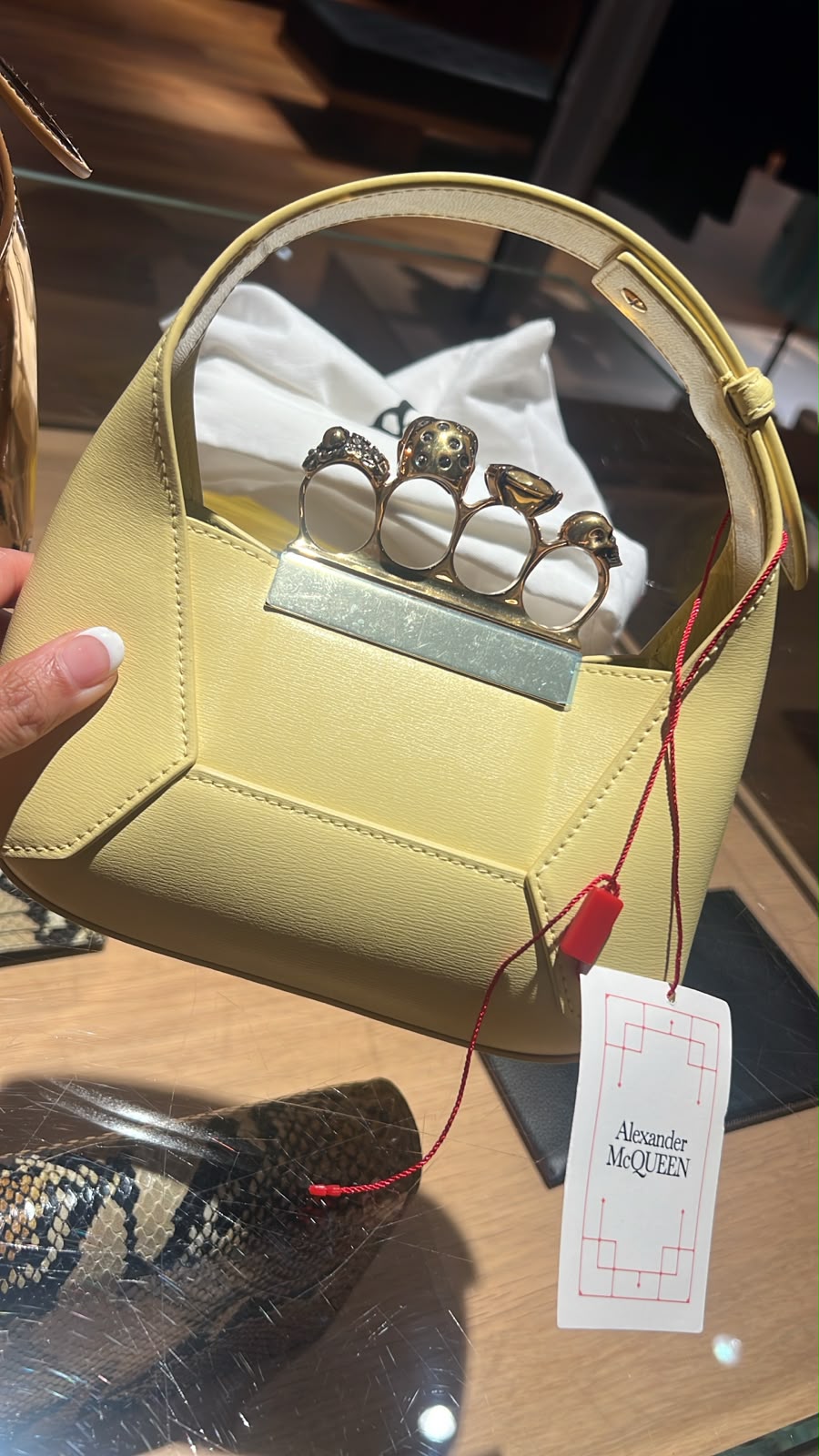 Four-Ring Mini Hobo Bag