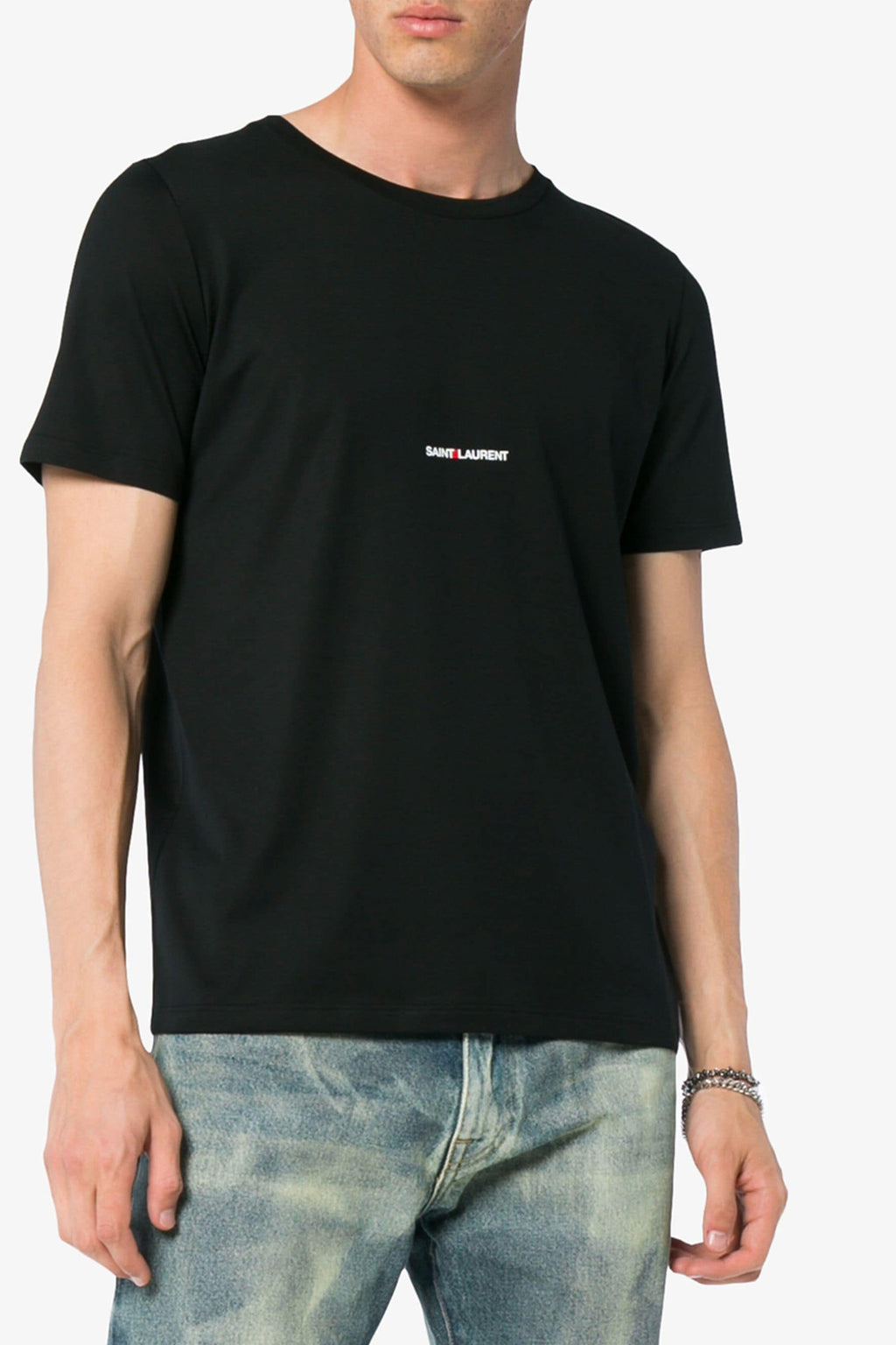 SAINT LAURENT 'Saint Laurent rive gauche' T-shirt For Men 100% cotton