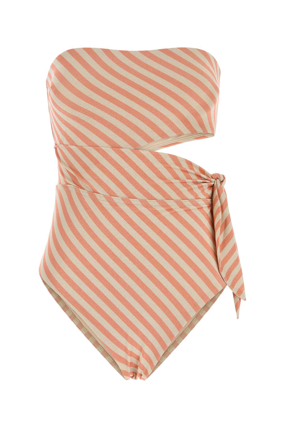 ZIMMERMANN CASCADIAN SCARF TIE 1PC For Women Exterior: 64% Polyester 16% Metal fiber 12% Nylon 8% Elastane Lining: 92% Nylon 8% Elastane