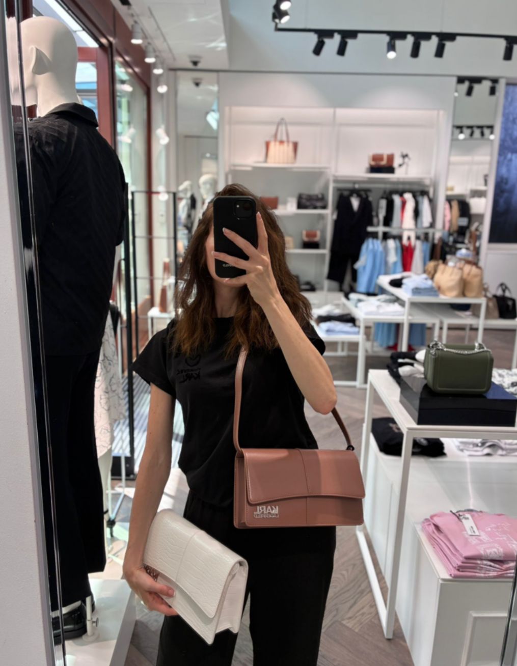 Karl Lagerfeld K/Signature Shoulder Bag