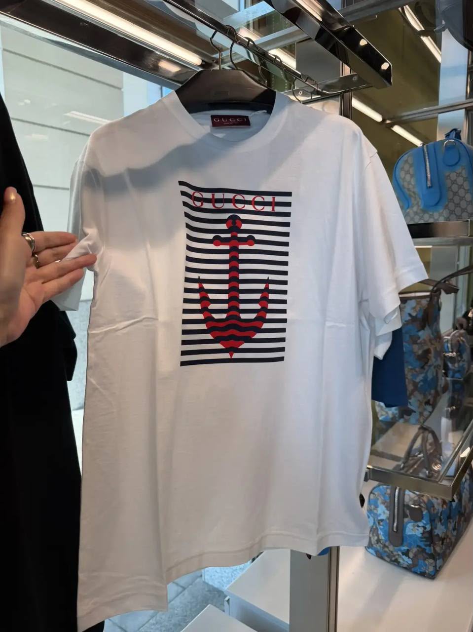 Anchor Print Cotton T-Shirt