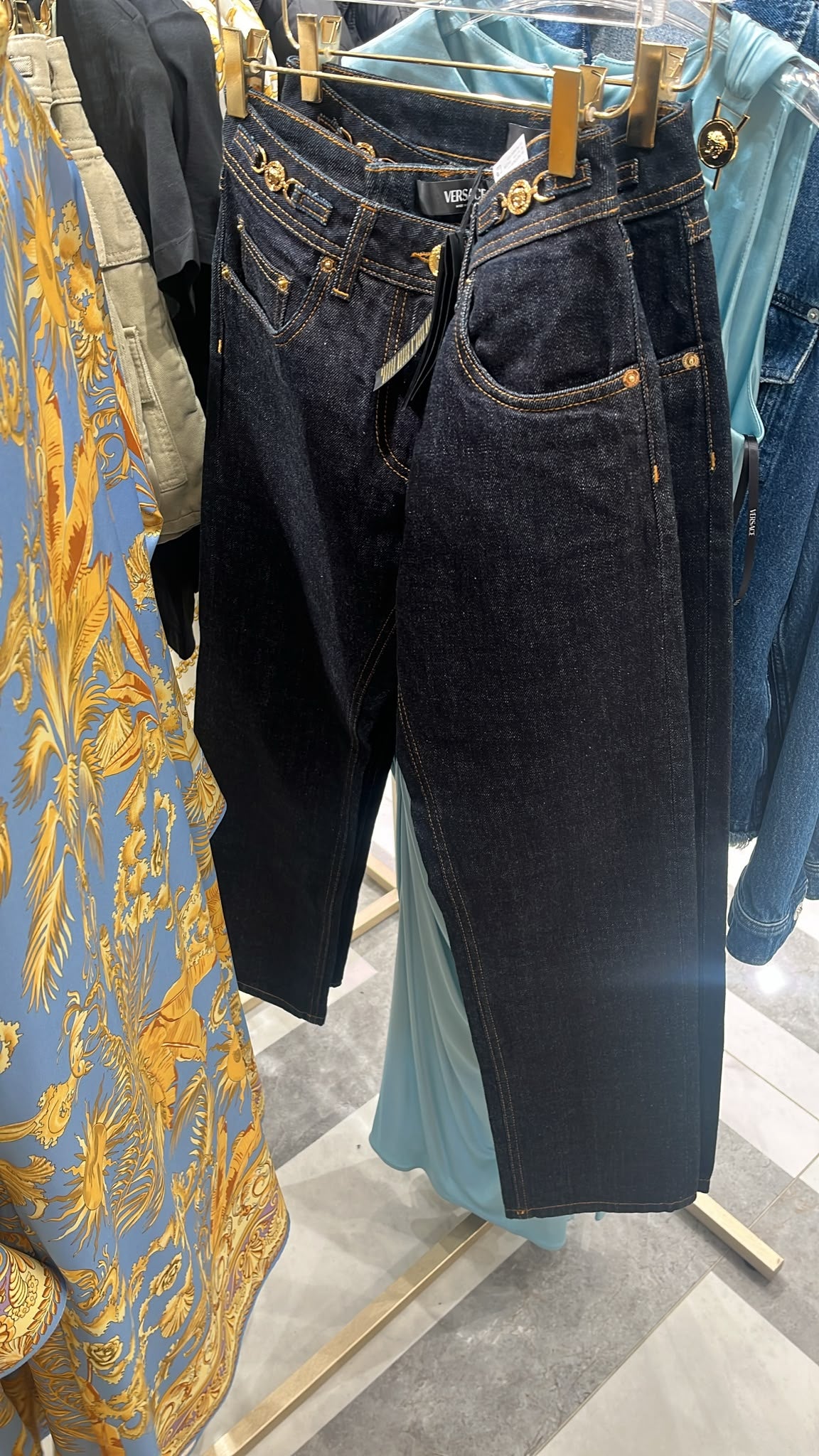 Medusa Hardware High-Rise Jeans