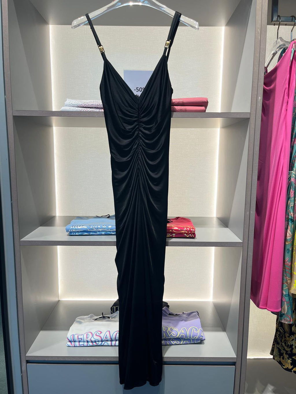 Barocco Print Mini Dress