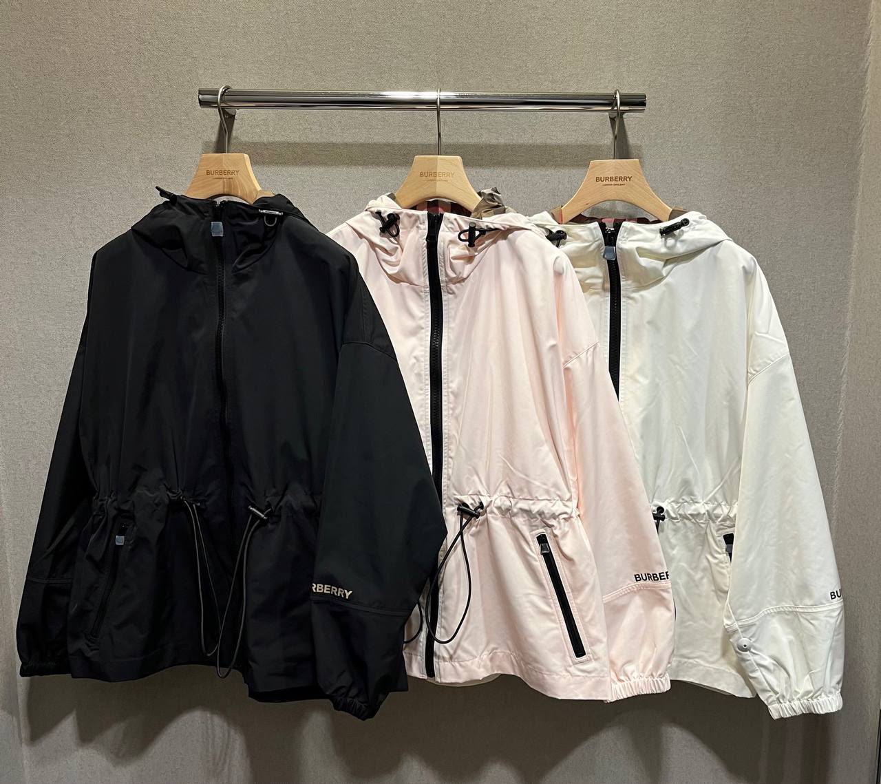 Drawcord Waist Hooded Jacket