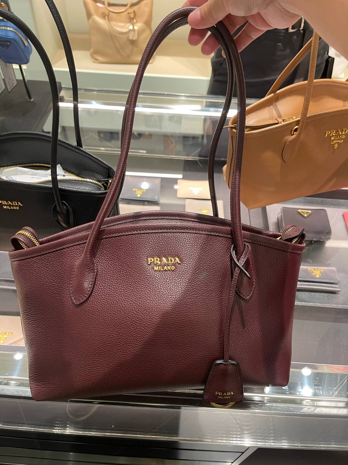 Vitello Phenix Leather Tote Bag