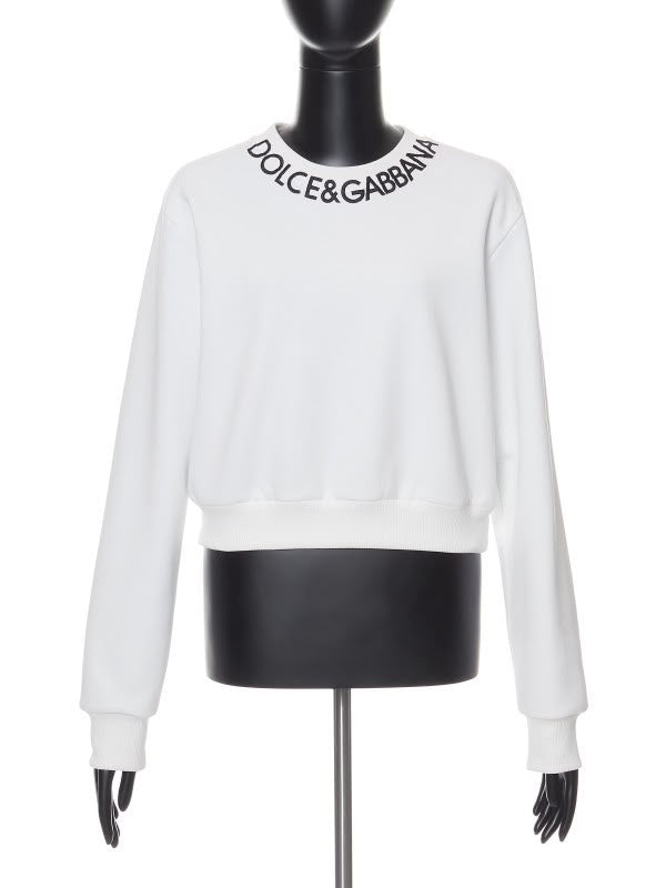 Logo-print cropped sweatshirt