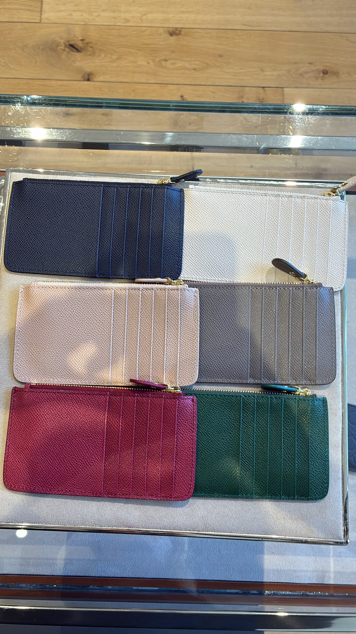 Gancini Zip Card Case