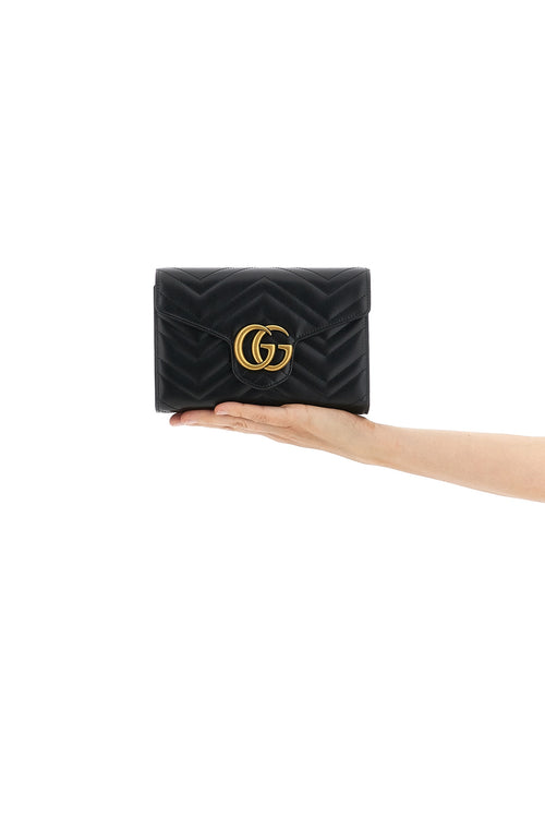 GUCCI 'GG marmont 2.0’ mini crossbody bag For Women 100% calf leather (bos taurus)