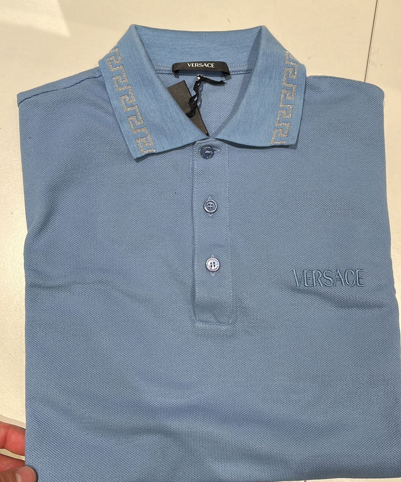 Greca Collar Polo Shirt