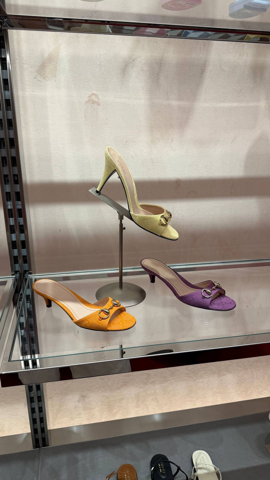 Horsebit GG Canvas Mules