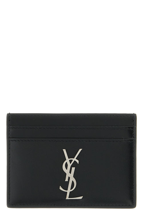 SAINT LAURENT 'Monogramme' card holder For Men 100% calfskin leather