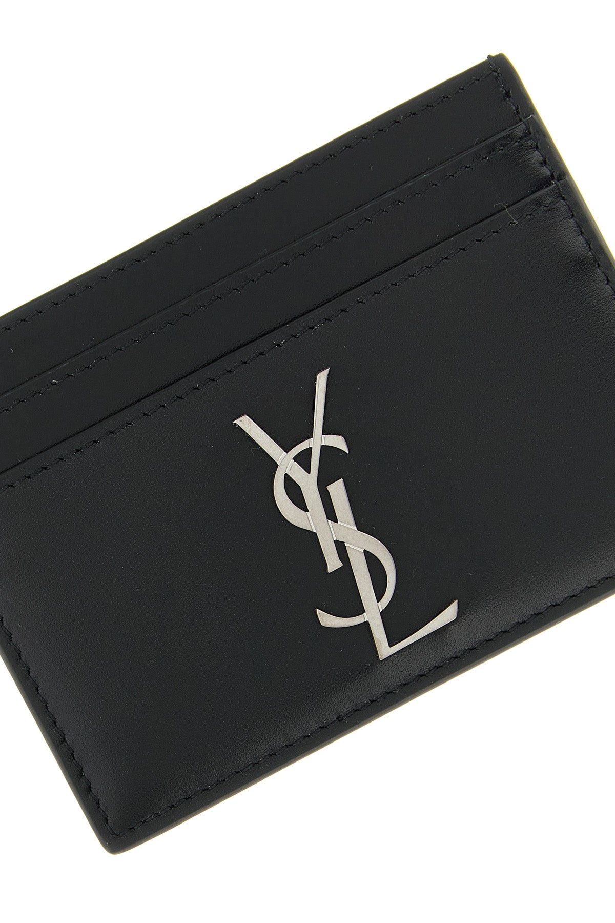 SAINT LAURENT 'Monogramme' card holder For Men 100% calfskin leather