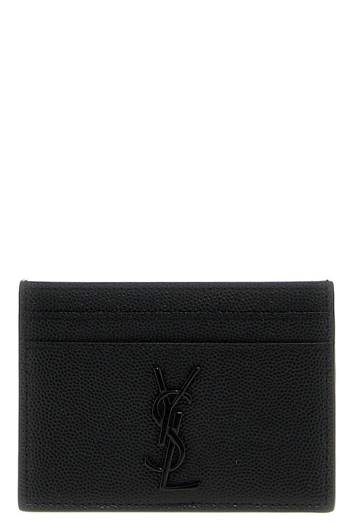 SAINT LAURENT 'Monogramme' cardholder For Men 100% calf leather (bos taurus)