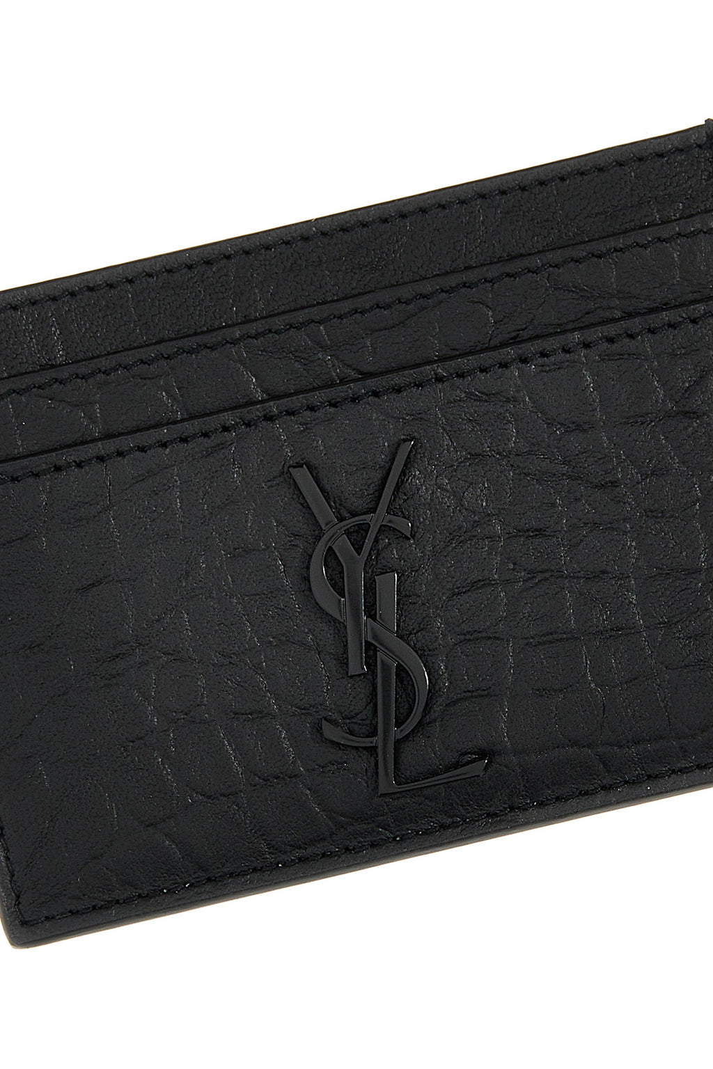 SAINT LAURENT 'Cassandre' card holder For Men 100% sheepSKIN