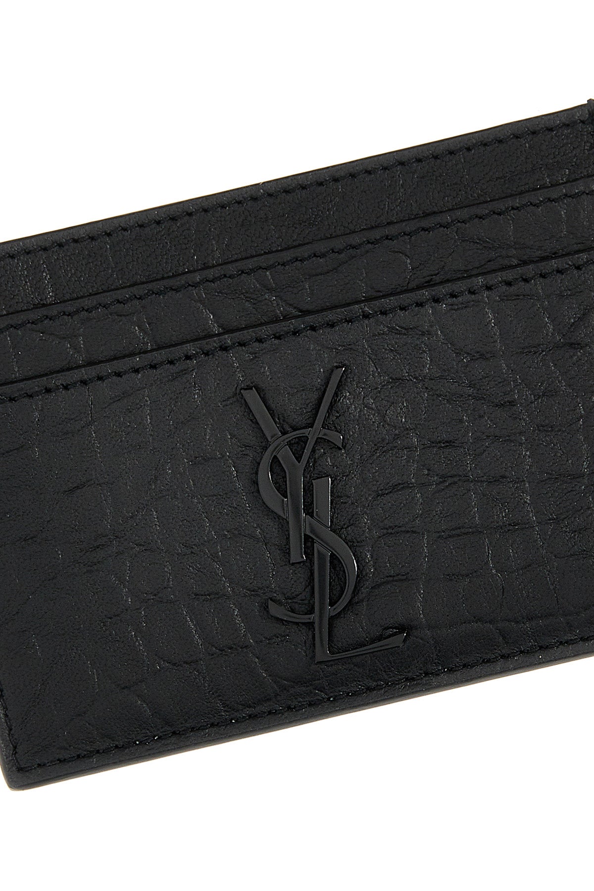 SAINT LAURENT 'Cassandre' card holder For Men 100% sheepSKIN
