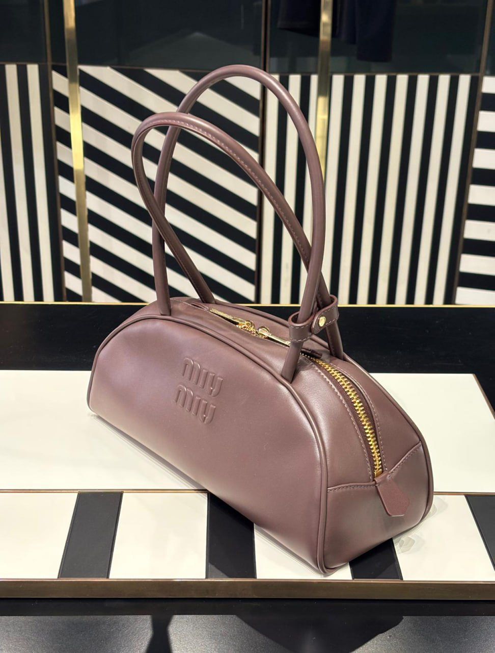 Leather Bowling Bag