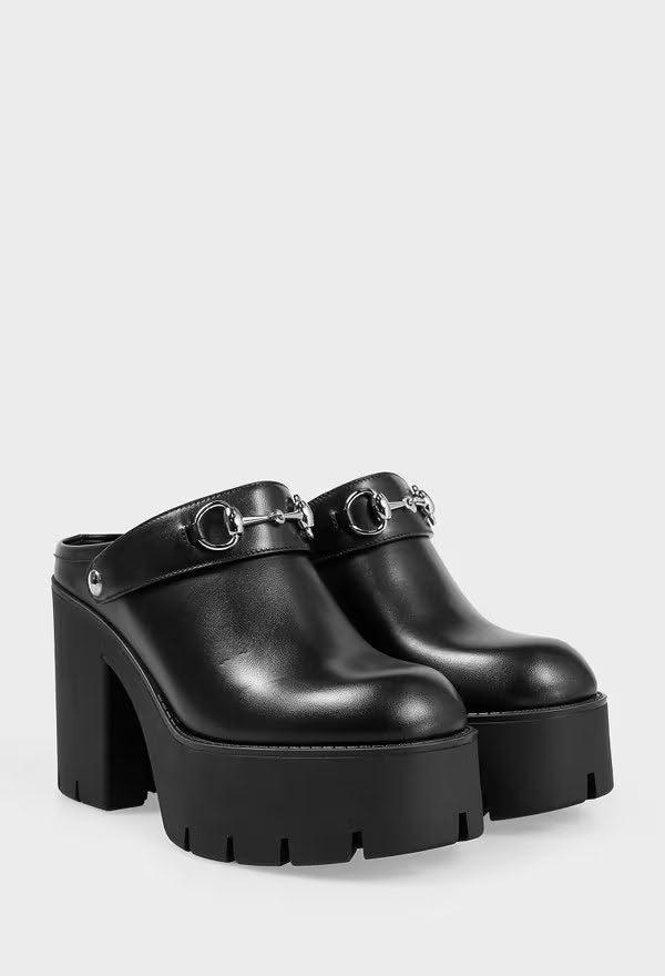 Horsebit Platform Mule