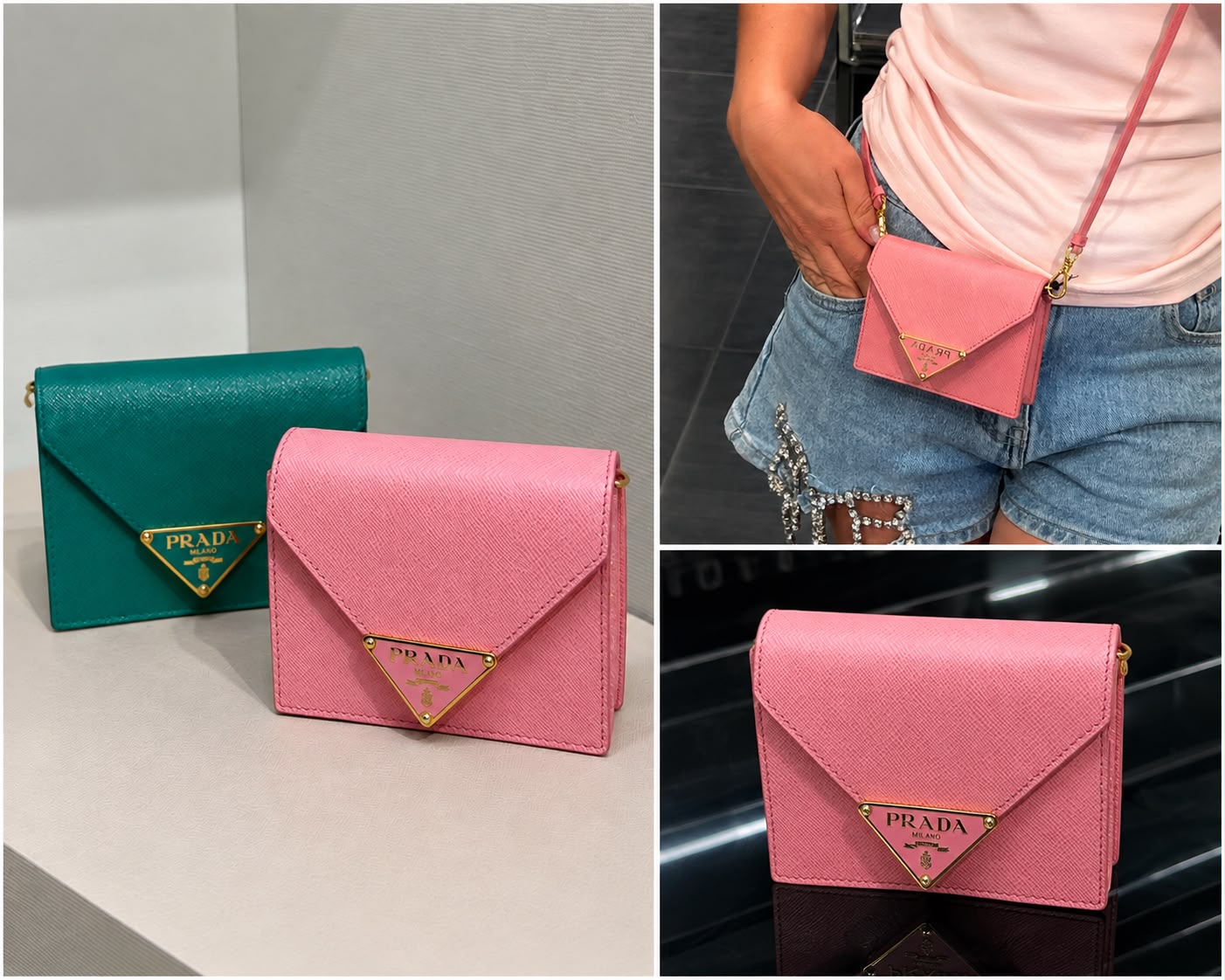 Saffiano Leather Mini Bag