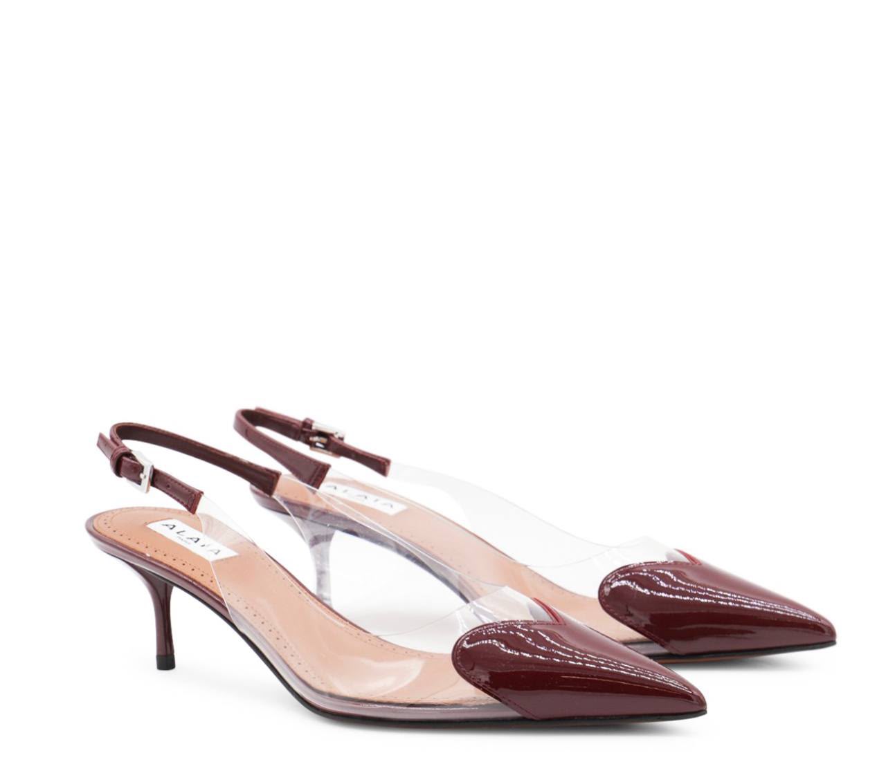 Coeur Patent Leather Slingback Pumps