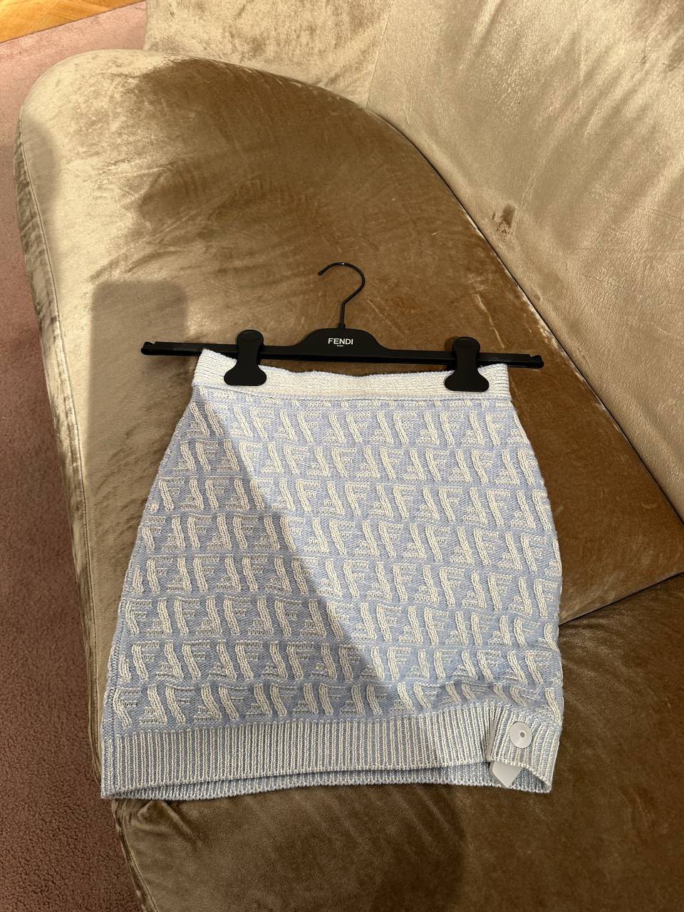 FF Logo Knit Mini Skirt