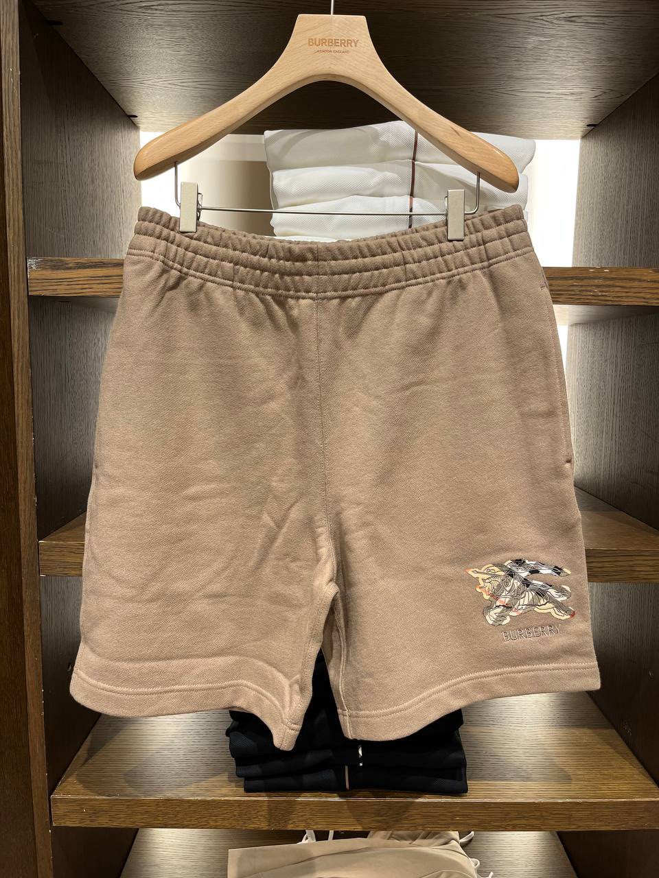 Equestrian Knight Design Cotton Jersey Shorts