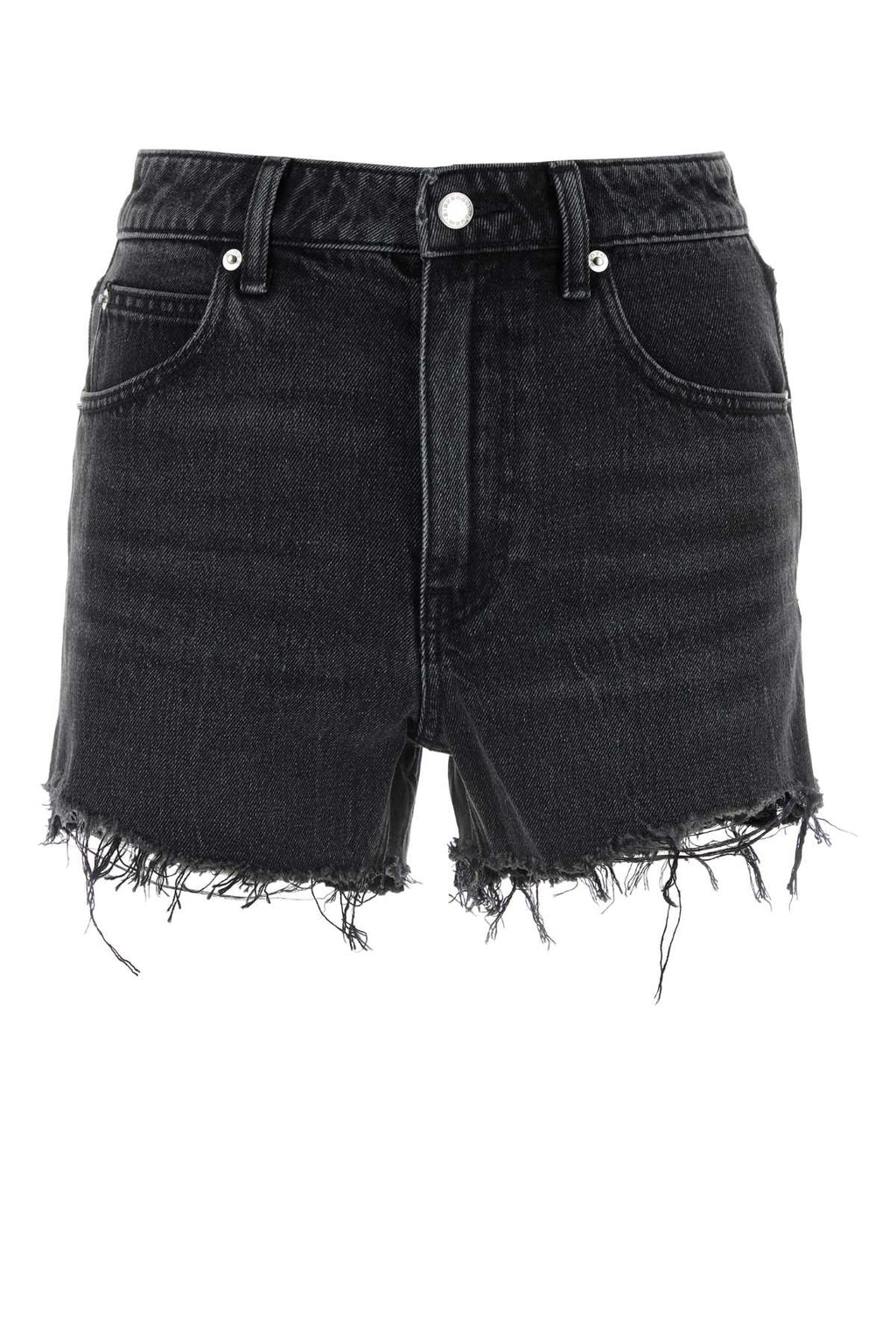 ALEXANDER WANG BITE SHORT - GREY AGED BACK PKT EMBOSS