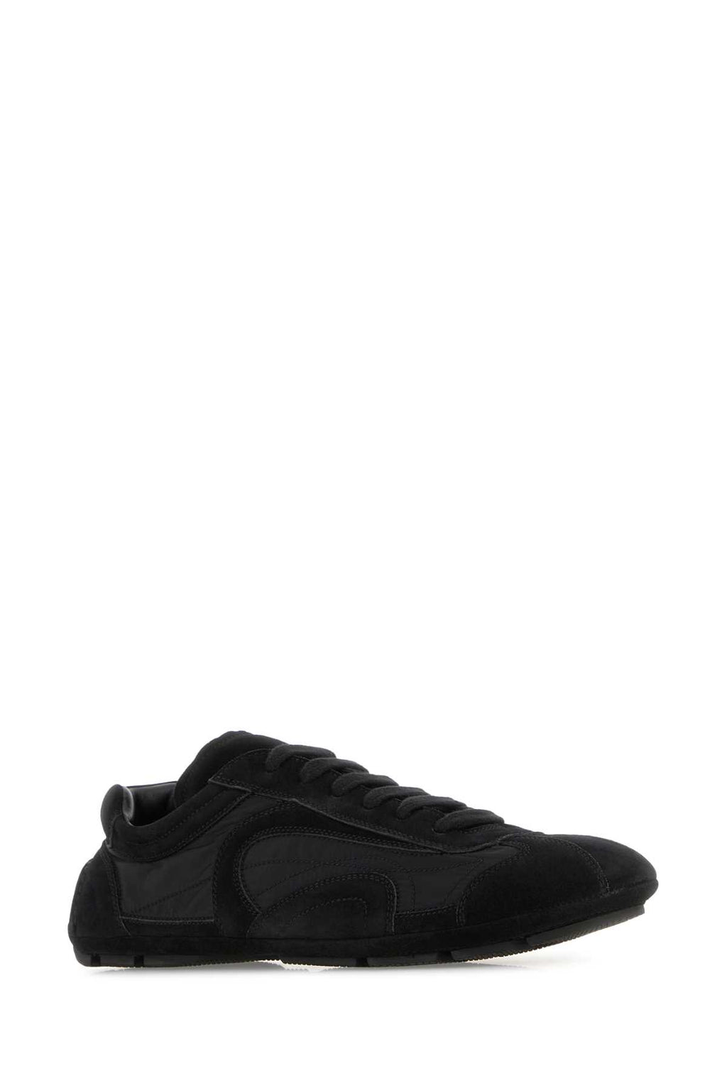 PRADA CALZATURE UOMO For Men Exterior: 100% Leather 100% Re-Nylon Interior: 100% Leather 100% Re-Nylon Sole: Rubber