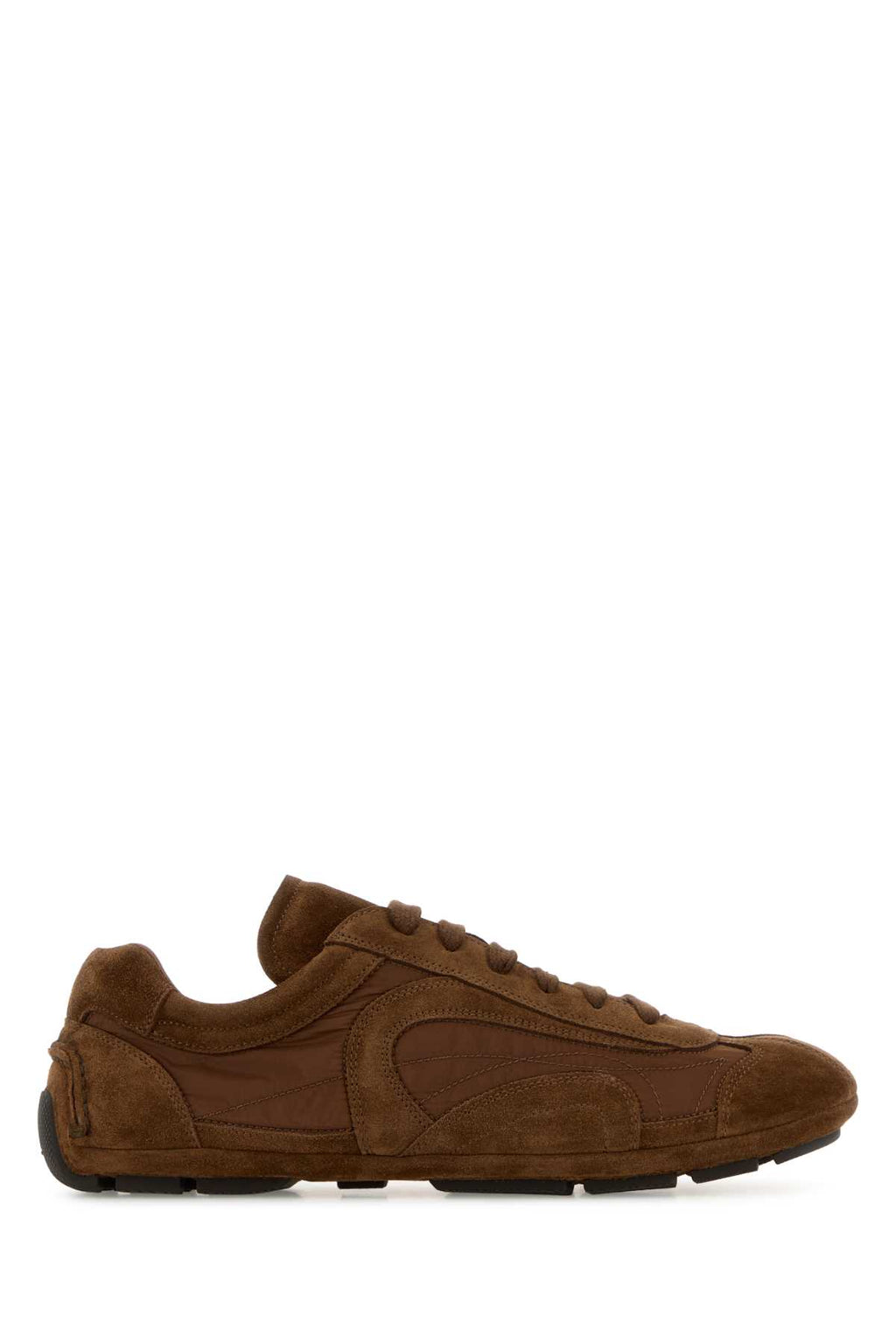 PRADA CALZATURE UOMO For Men Exterior: 100% Leather 100% Re-Nylon Interior: 100% Leather 100% Re-Nylon Sole: Rubber