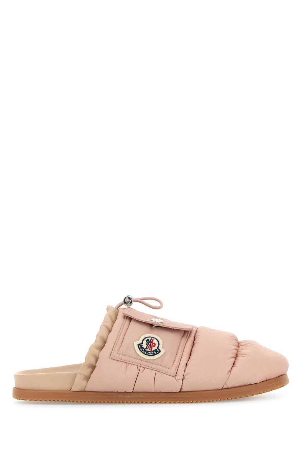 MONCLER MON POCKET MULE For Women Exterior: 100% Fabric Interior: 100% Fabric 100% Leather Sole: Rubber
