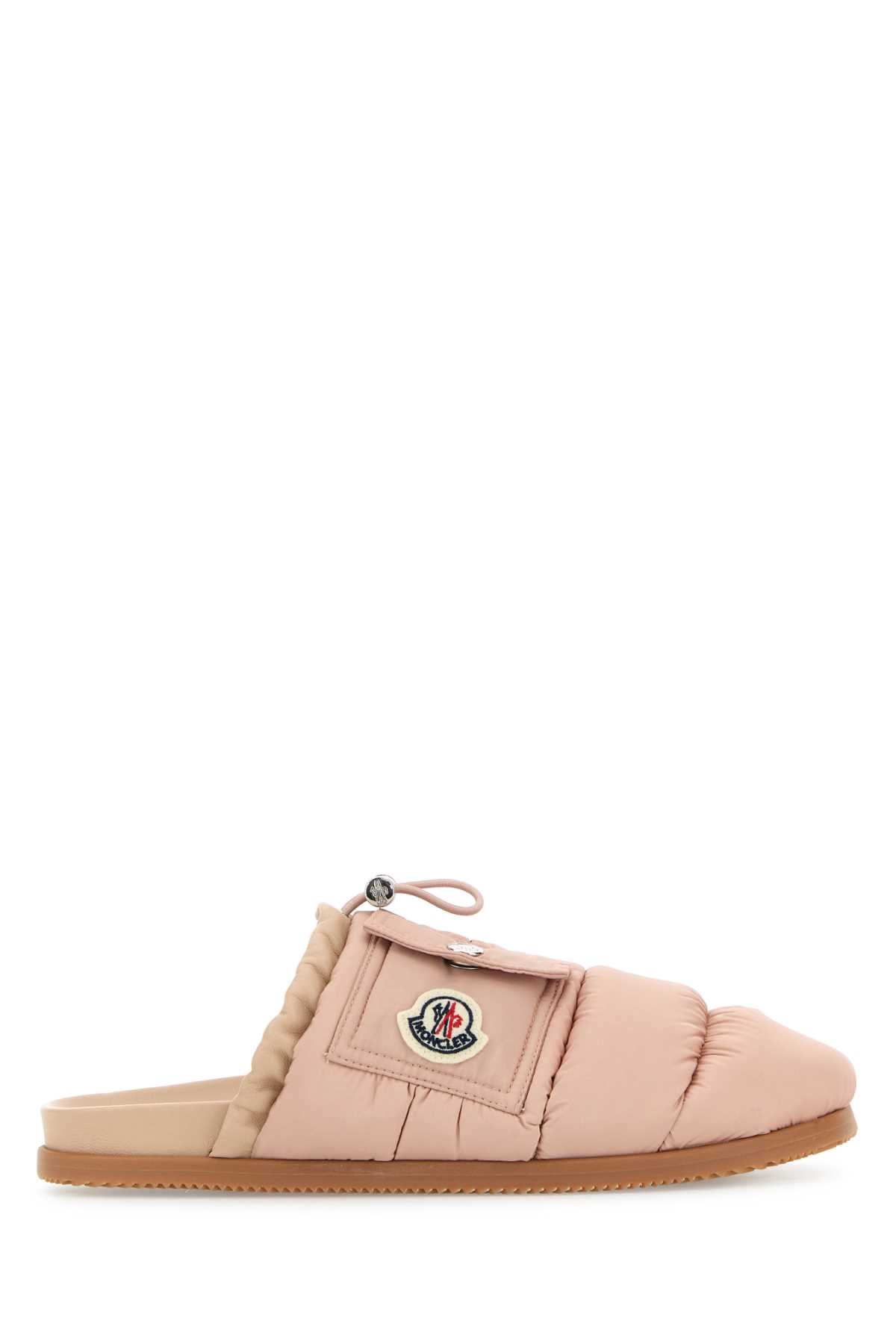 MONCLER MON POCKET MULE For Women Exterior: 100% Fabric Interior: 100% Fabric 100% Leather Sole: Rubber