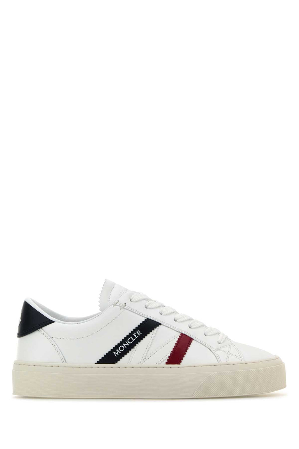 MONCLER MONACO2 LOW TOP SNEAKERS For Women Exterior: 100% Leather Interior: 100% Leather Sole: Rubber