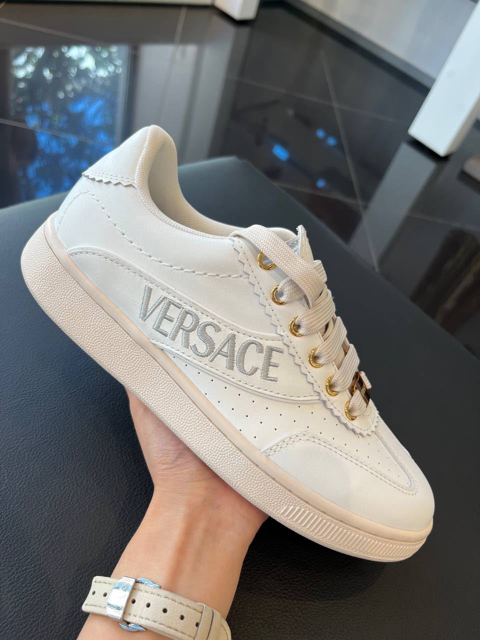 Suede Logo Low-Top Sneakers