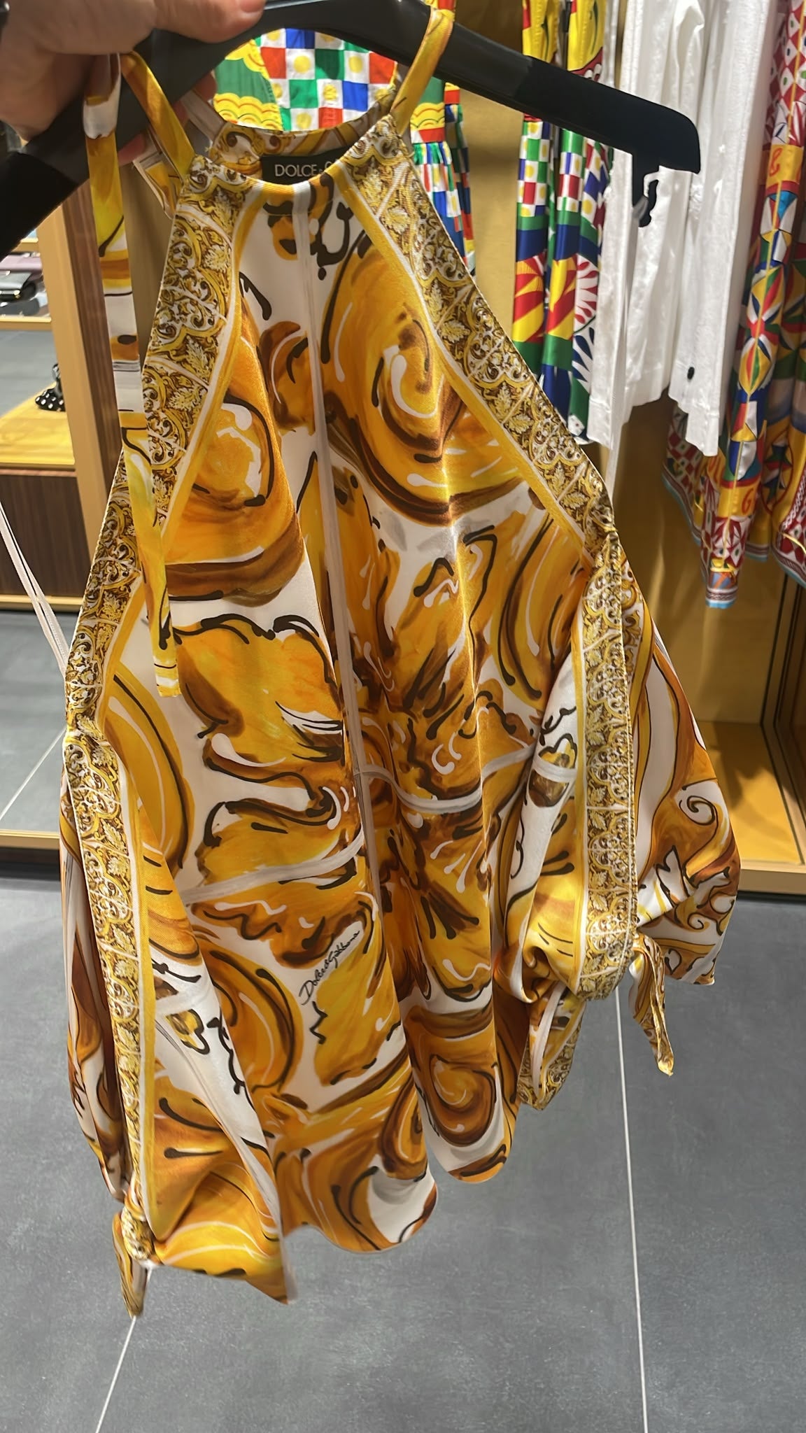 Silk Twill Scarf Top