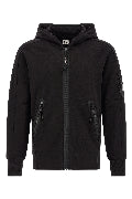 'Diagonal Raised Fleece' sweatshirt with Lens detail