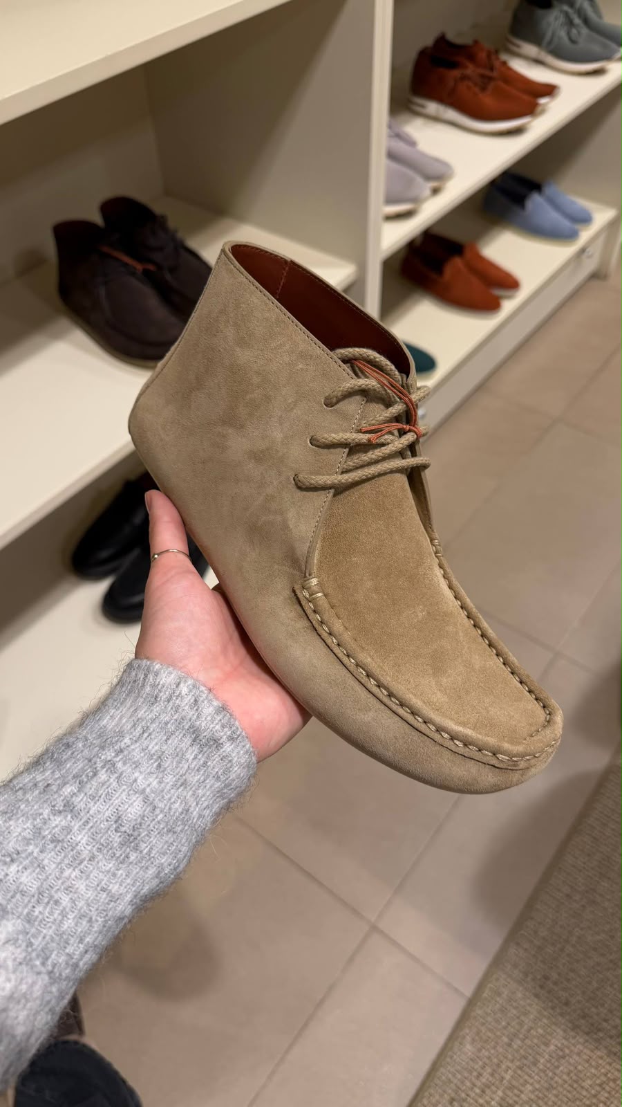 Men's Knit Lace-Up Sneakers