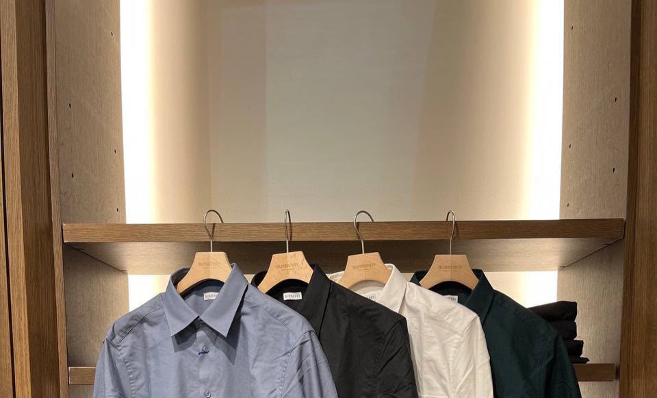 Icon Stripe Placket Cotton Poplin Shirt