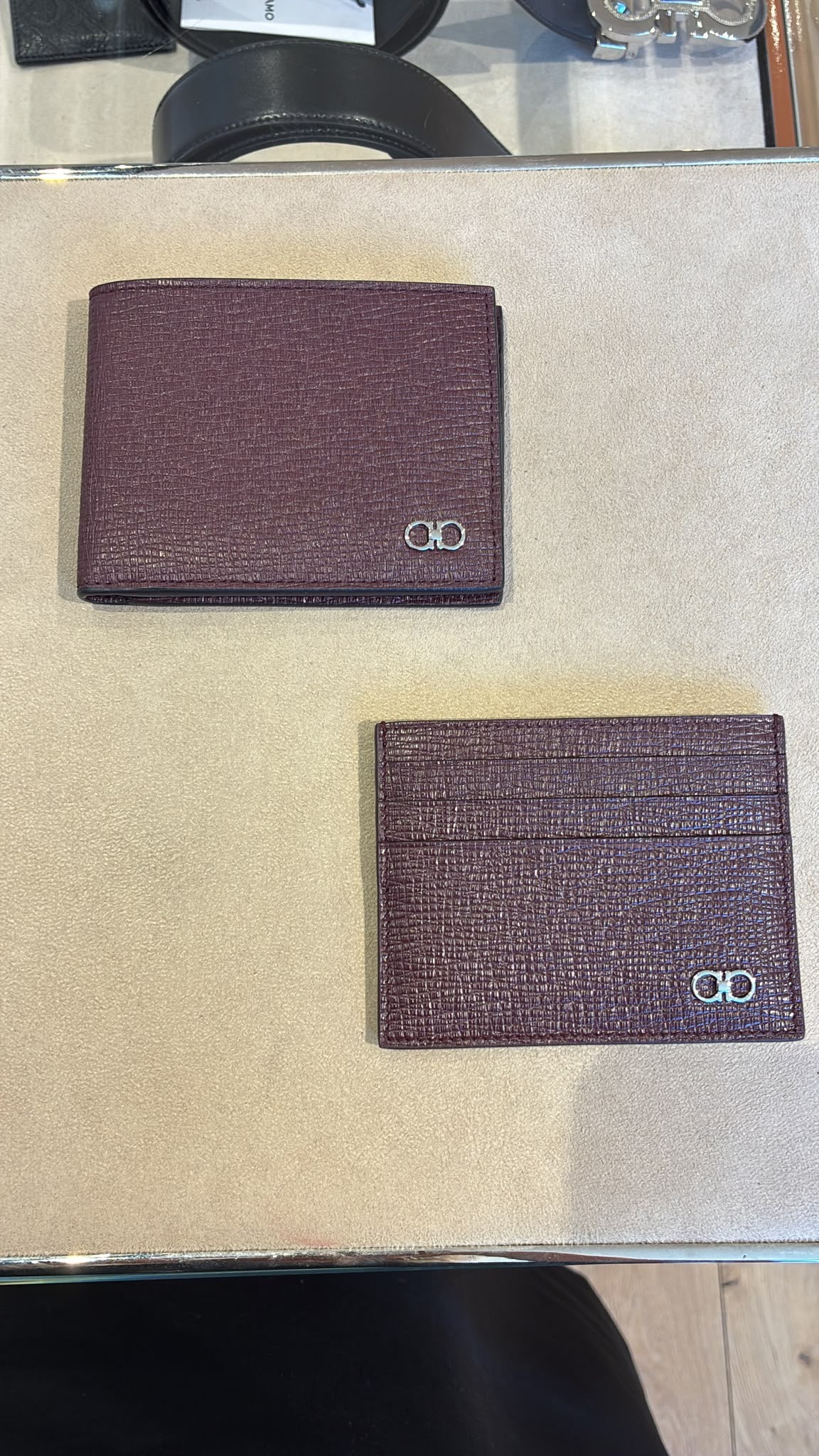 Ferragamo Gancini Bifold Wallet and Card Case