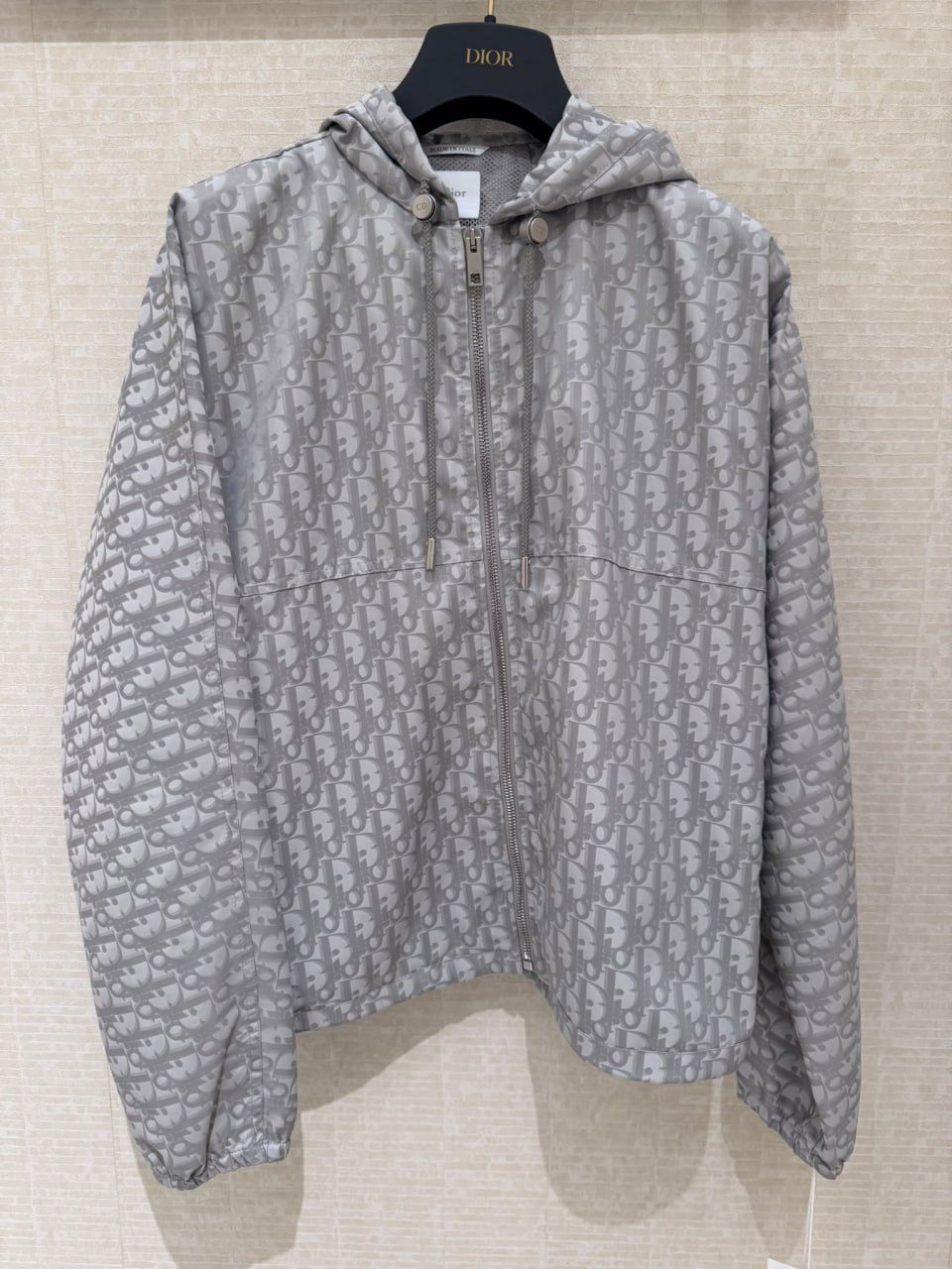 Oblique Technical Jacquard Hooded Blouson