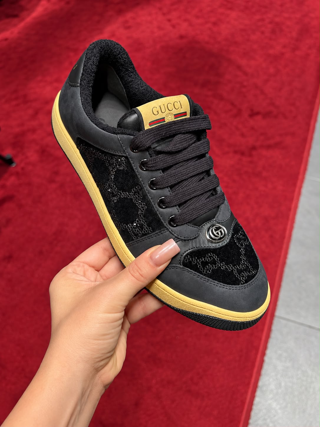Tennis 1977 GG sequin sneaker