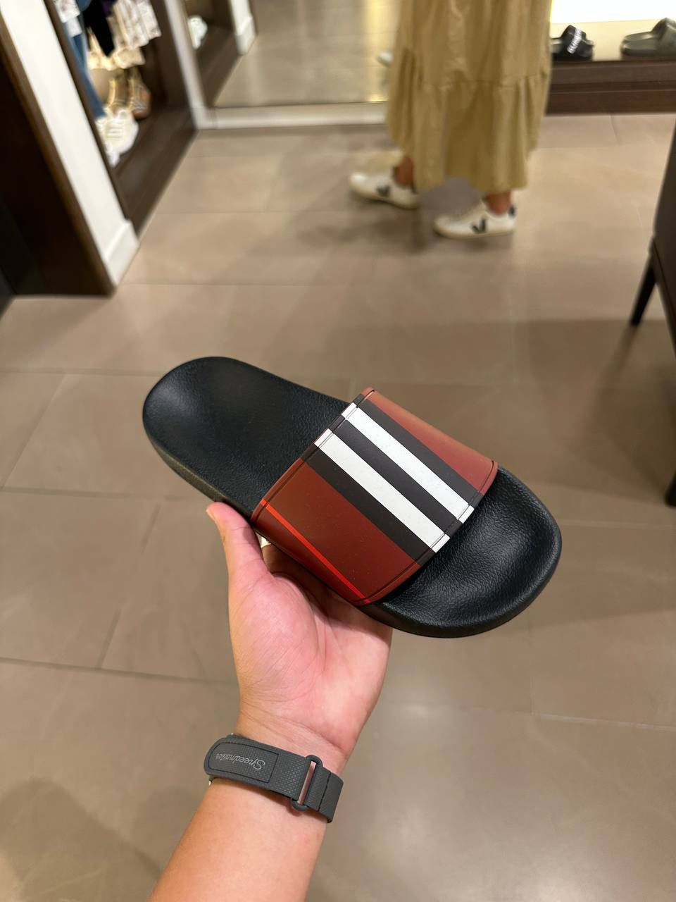 Icon Stripe Slide Sandals