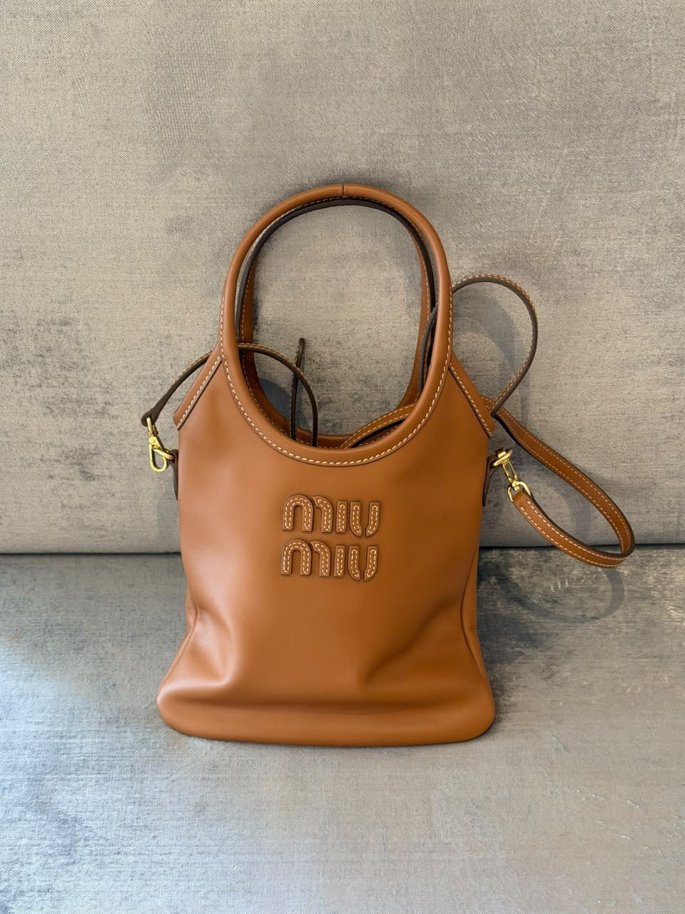 Leather Bucket Bag