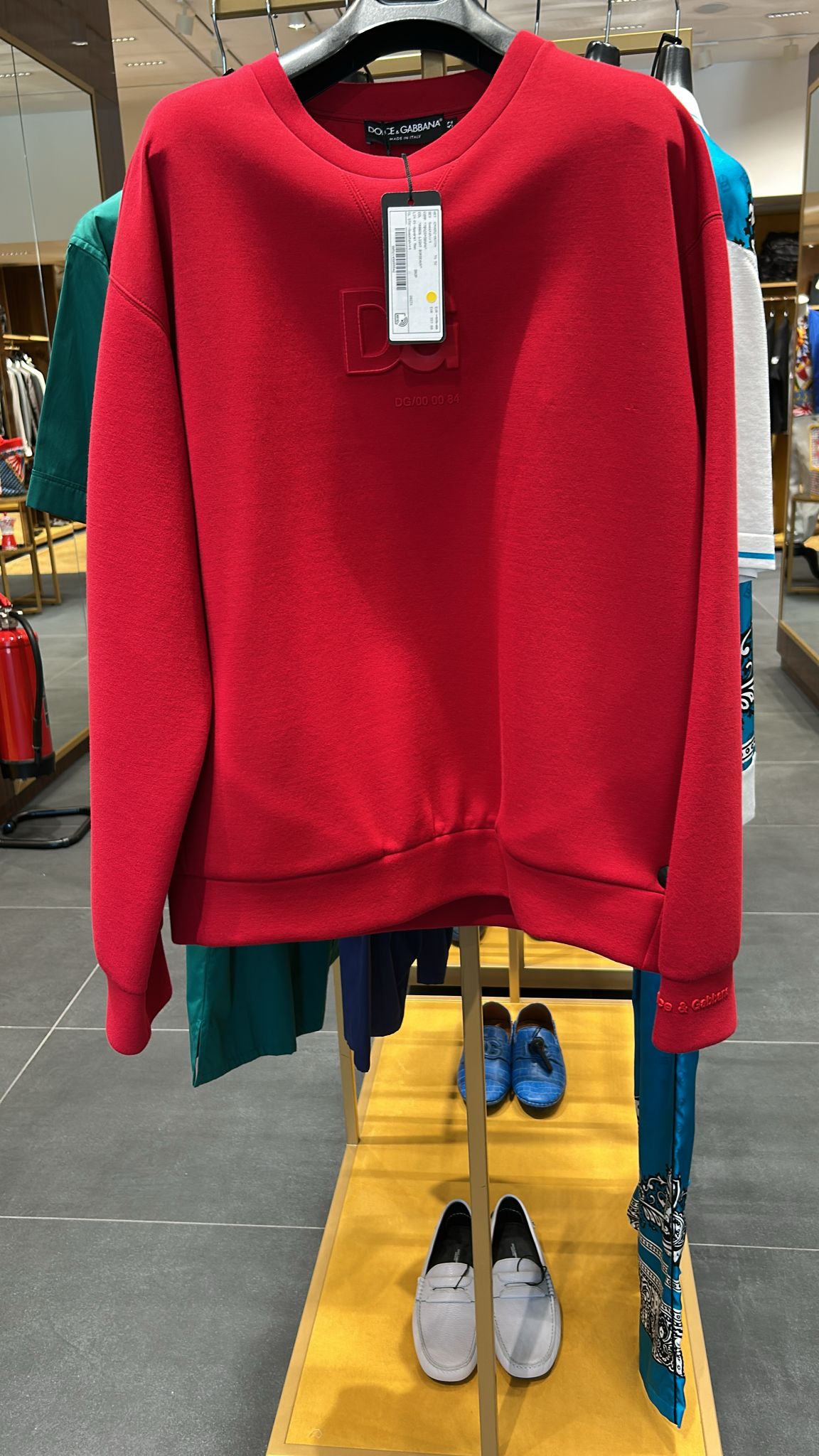 Jersey sweatshirt with DG logo