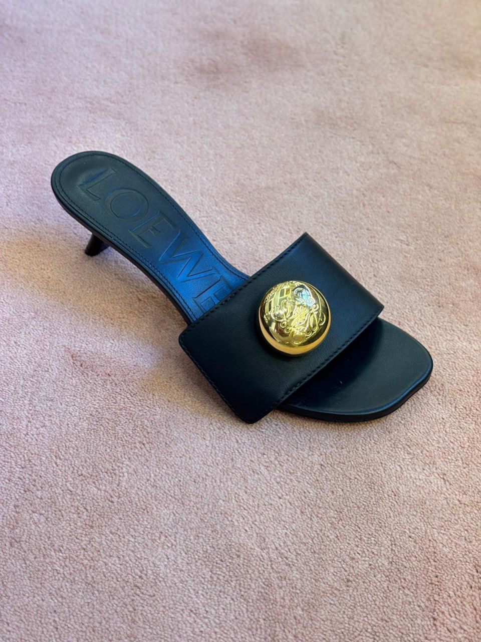 Pebble Kitten Heel Mules