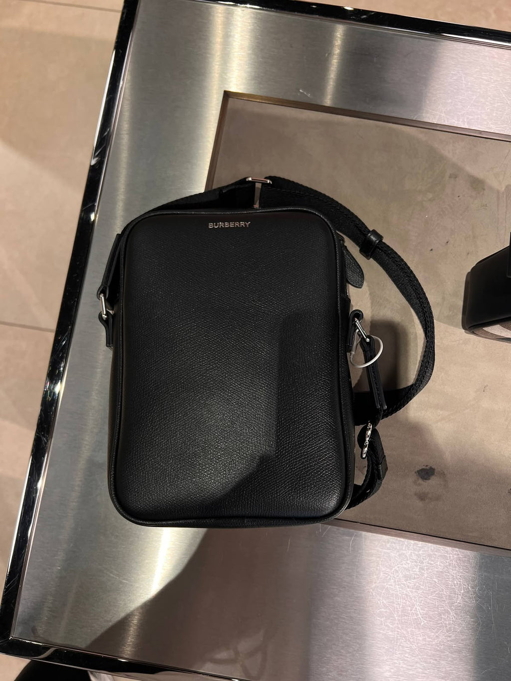 Grainy Leather Crossbody Bag